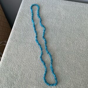 Blue coral necklace